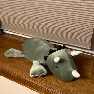 Pillowfort Weighted Green Dinosaur Stuffed Animal